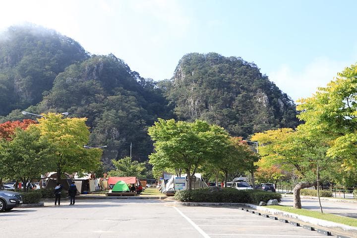 팔봉산관광지 야영장 사진