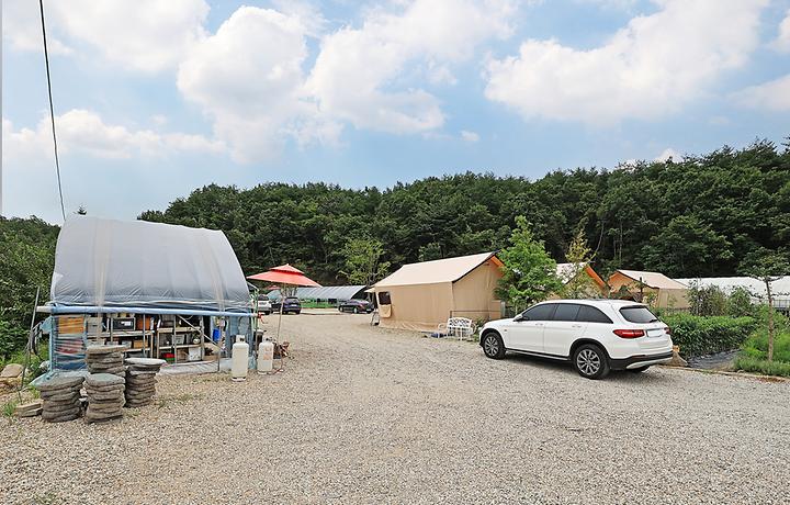 고성 탑 글램핑 농원 캠핑장 사진
