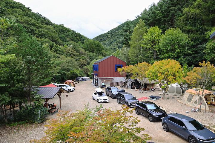 산마을 풍경 캠핑장 사진