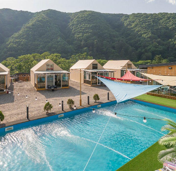캐스트라글램핑 캠핑장 사진