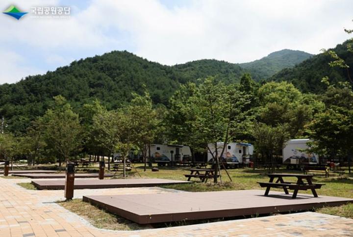 설악동자동차야영장 캠핑장 사진