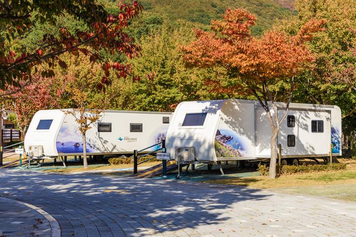 학동자동차 야영장 캠핑장 사진