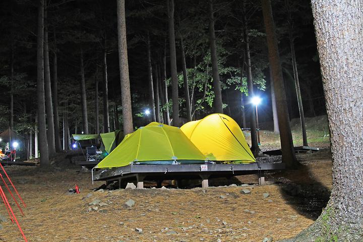 덕유산 자연휴양림 캠핑장 사진